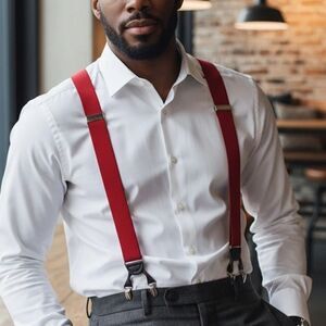 Red Suspenders Adjustable